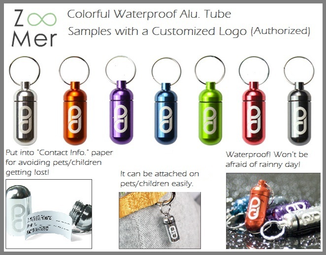Colorful Waterproof Alu. I.D. tubes 