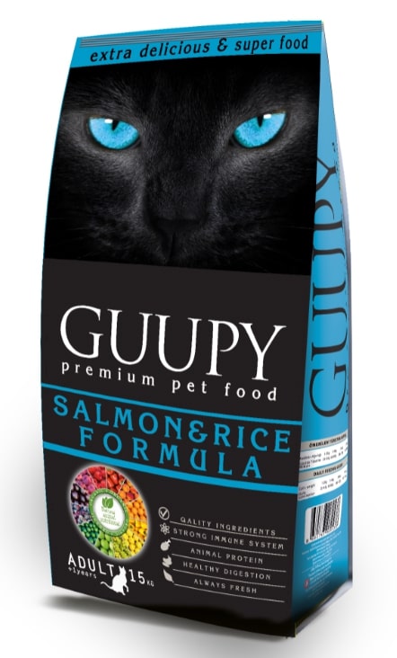 GUUPY ADULT CAT SALMON AND RICE 15 KG