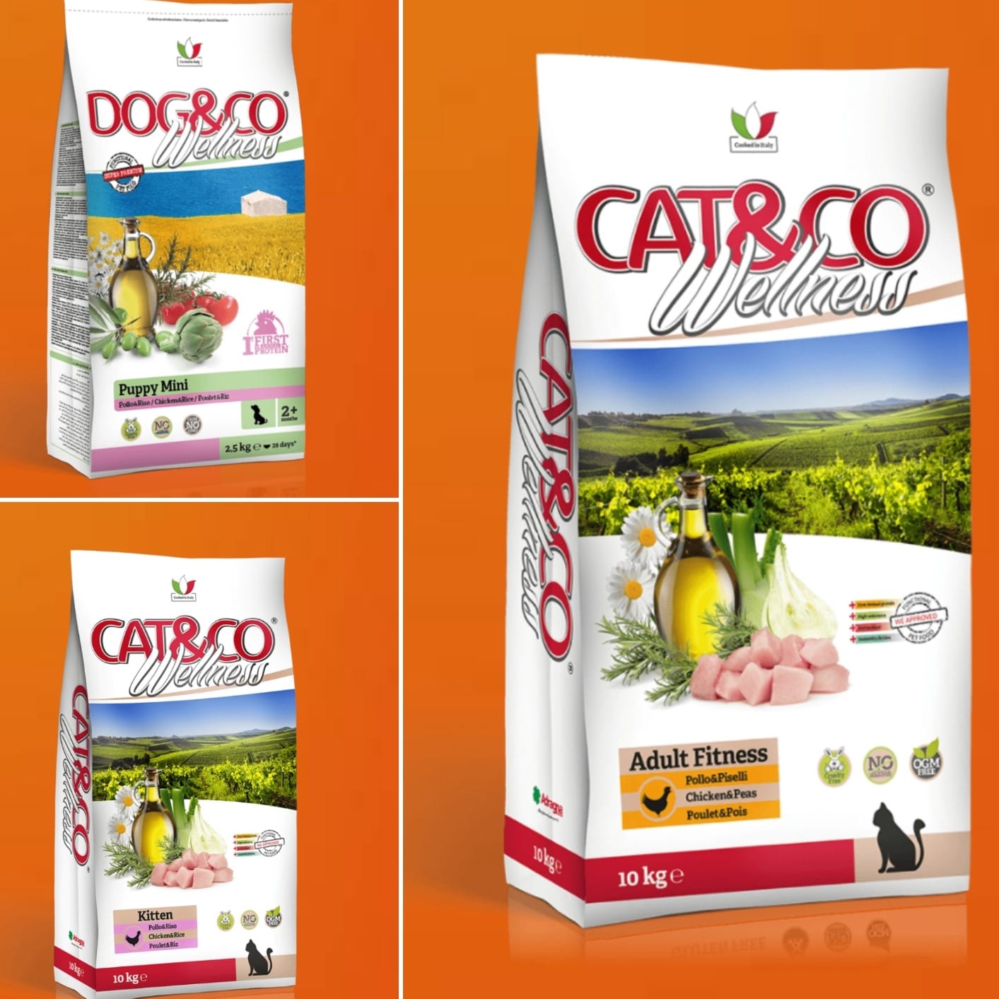 Cat&Co Wellness and Dog&co Wellness Italian Holistic Nutraceutical cat and dog food