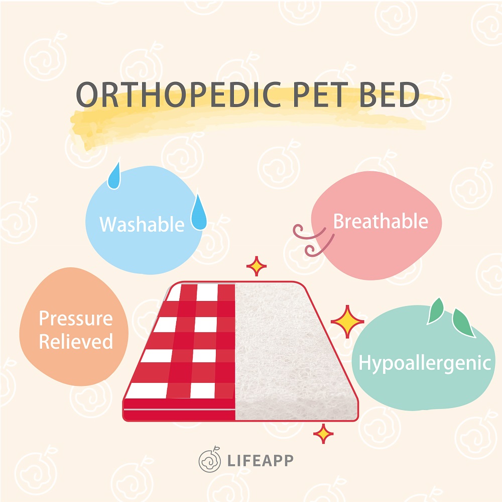 LIFEAPP Orthopedic Pet Bed