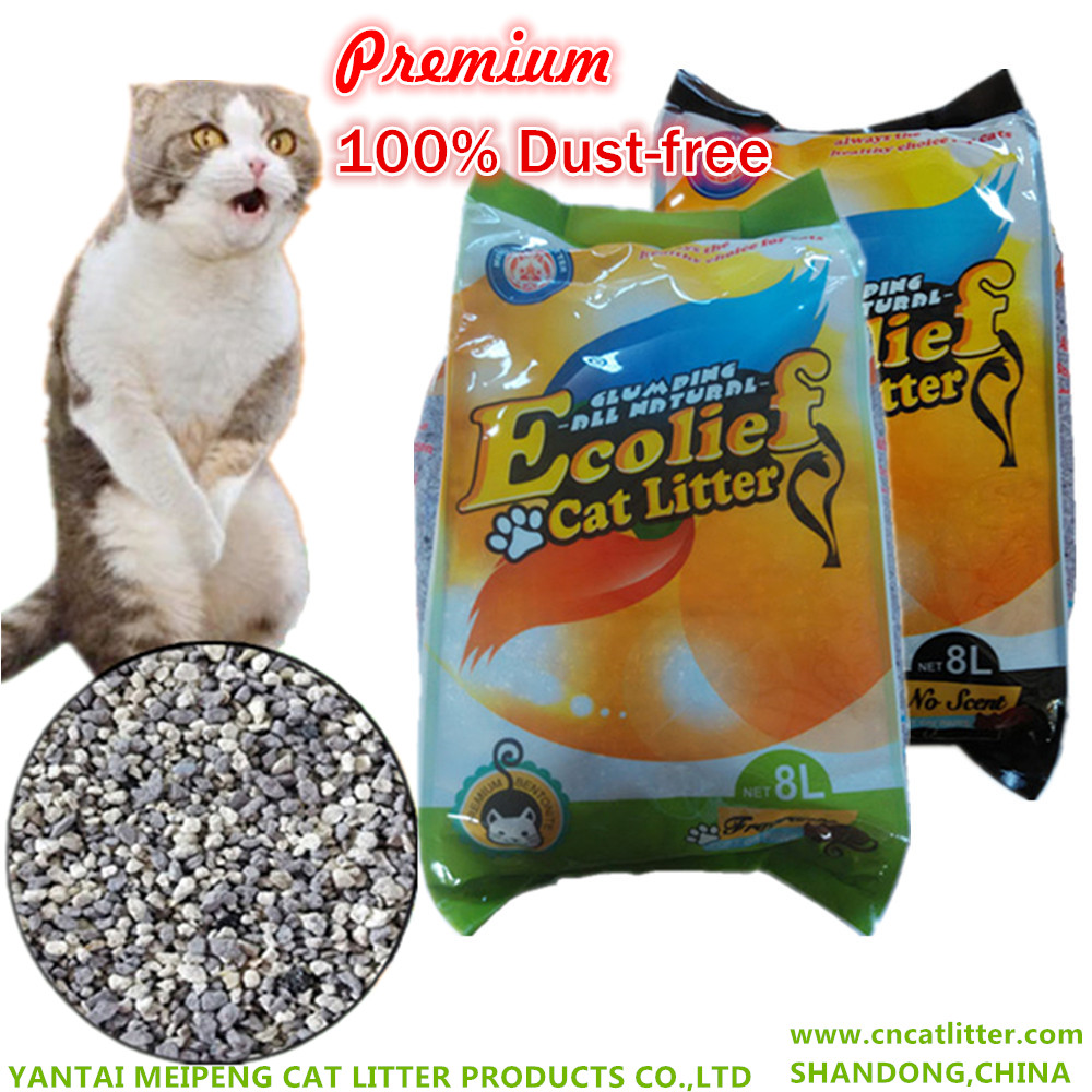 Ecolief premium bentonite cat litter good clumping