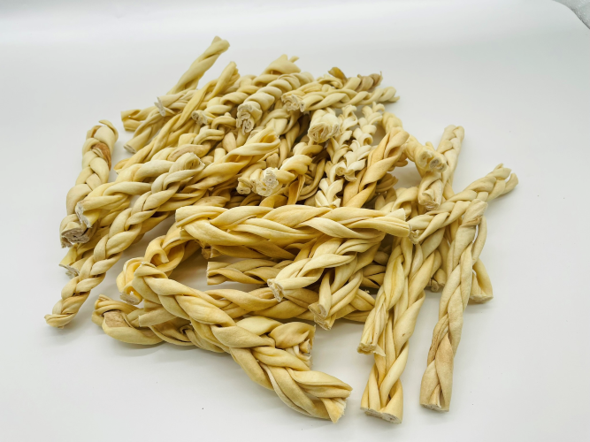 Natural Dog Chews - Lamb Skn Braided