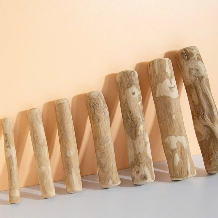 Wholesale Coffee Wood Dog Chew Toy Full Sizes Dental Chew Stick Customized Size for All Ages Pet Training Toy for Teeth Safety