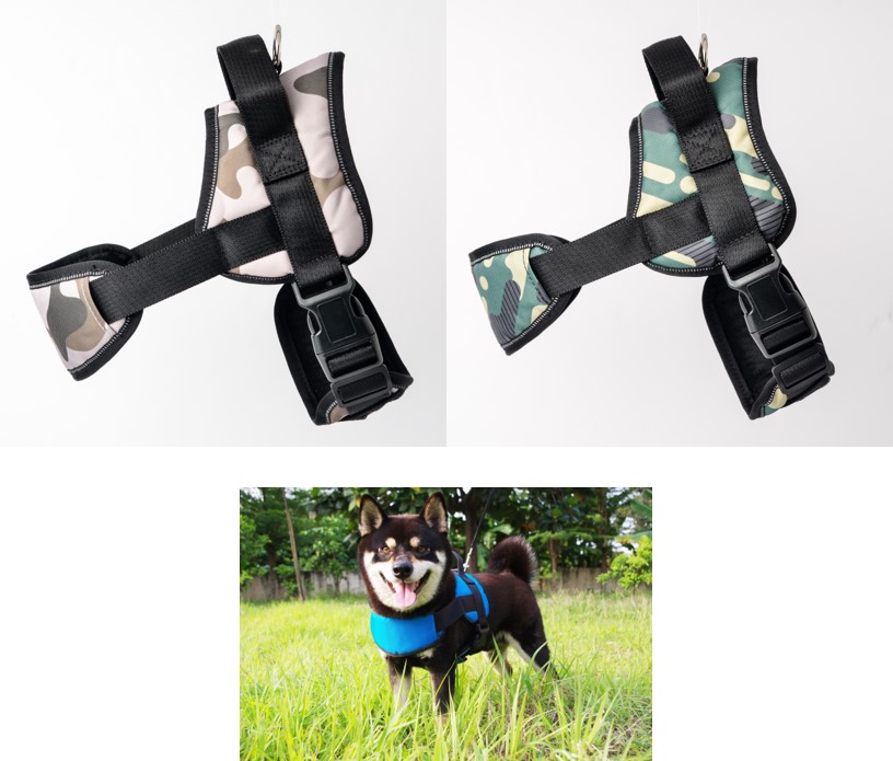 Camouflage Dog Harness With Handle