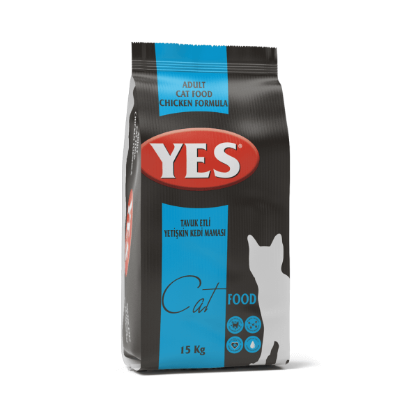 YES ADULT CAT FOOD , CHICKEN 15 KG