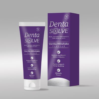 DENTASOLVE?Clinical Grade Toothpaste for Dogs and Cats - Unique Vanilla Milkshake Flavour